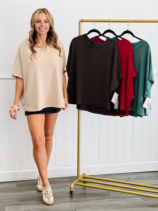 Laguna Scuba Boat Neck Top (Reg.)-4 Colors