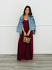Denim Oversized Cape Sleeve Jacket (Reg & Plus)