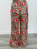 Leopard Number 7 Ball Side Stripe Pants (Reg. and Plus)