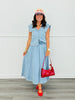 Sleeveless Denim V-Neck Top (Reg. and Plus)- 2 Colors