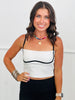 Underwire Strappy Cami Top (Reg & Plus)-2 Colors