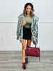 Grey Camo Oversized Hoodie Coat (One Size)