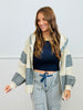 POL Cream Stripe Sweater Cardigan (Reg.)
