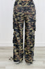 Olive Camouflage Cargo Pants (Reg & Plus)
