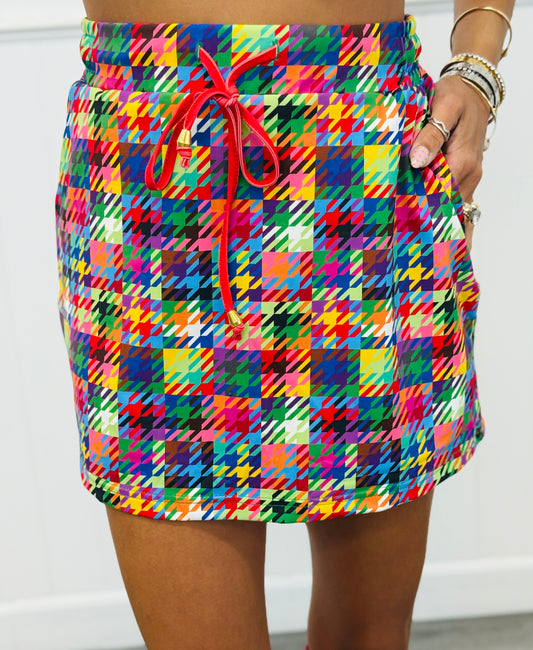 Happy Houndstooth Skort (Reg. and Plus)