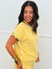 Lace Side Stripe Terry Sweatshirt (Reg.) - 2 Colors