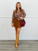 Rustic Leopard Print Button Up Cardigan (Reg.)