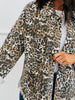 Leopard Print Glitzy Denim Shacket (Reg)