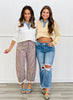 Denim Washed Collar Polo Top (Reg.) - 2 Colors