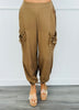 Mocha Cargo Parachute Pants (Reg.)