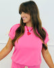 Lace Side Stripe Terry Sweatshirt (Reg.) - 2 Colors