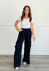 Fun Day Wide Leg Cargo Pants (Reg)-2 Colors