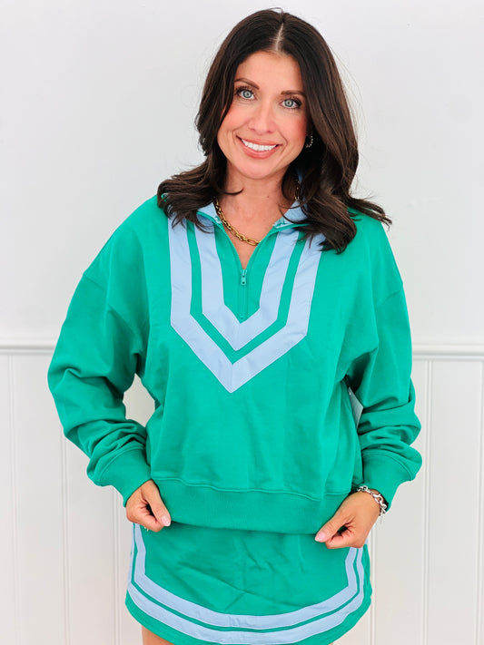 Kelly Green Double Band Sweatshirt (Reg.)