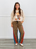 Leopard/Denim Side Stripe Pants (Reg.)-2 Colors