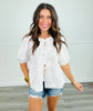 Bow Front Peplum Blouse (Reg.) - 2 Colors