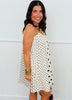 Cream Polka Dot Mini Dress (Reg.)