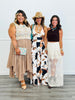 Black/Brown/White Cow Print Palazzo Pants (Reg.)