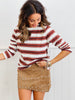 Multi Striped Long Sleeve Top (Reg.) - 2 Colors