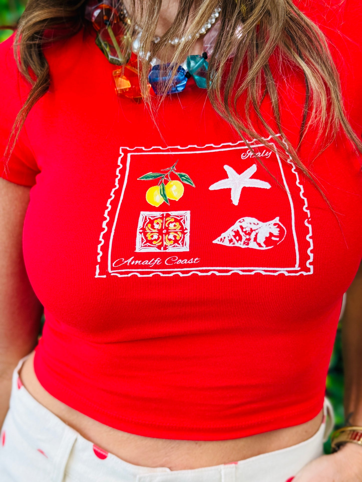 Red Amalfi Coast Tee (Reg.)
