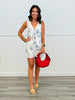 Ivory/Navy Print Linen Shorts (Reg. & Plus)