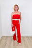 Texture Bubble Tube Top & Pants Set (Reg.)-2 Colors