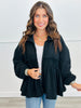 Quilted Balloon Sleeve Jacket (Reg.) - 2 Colors