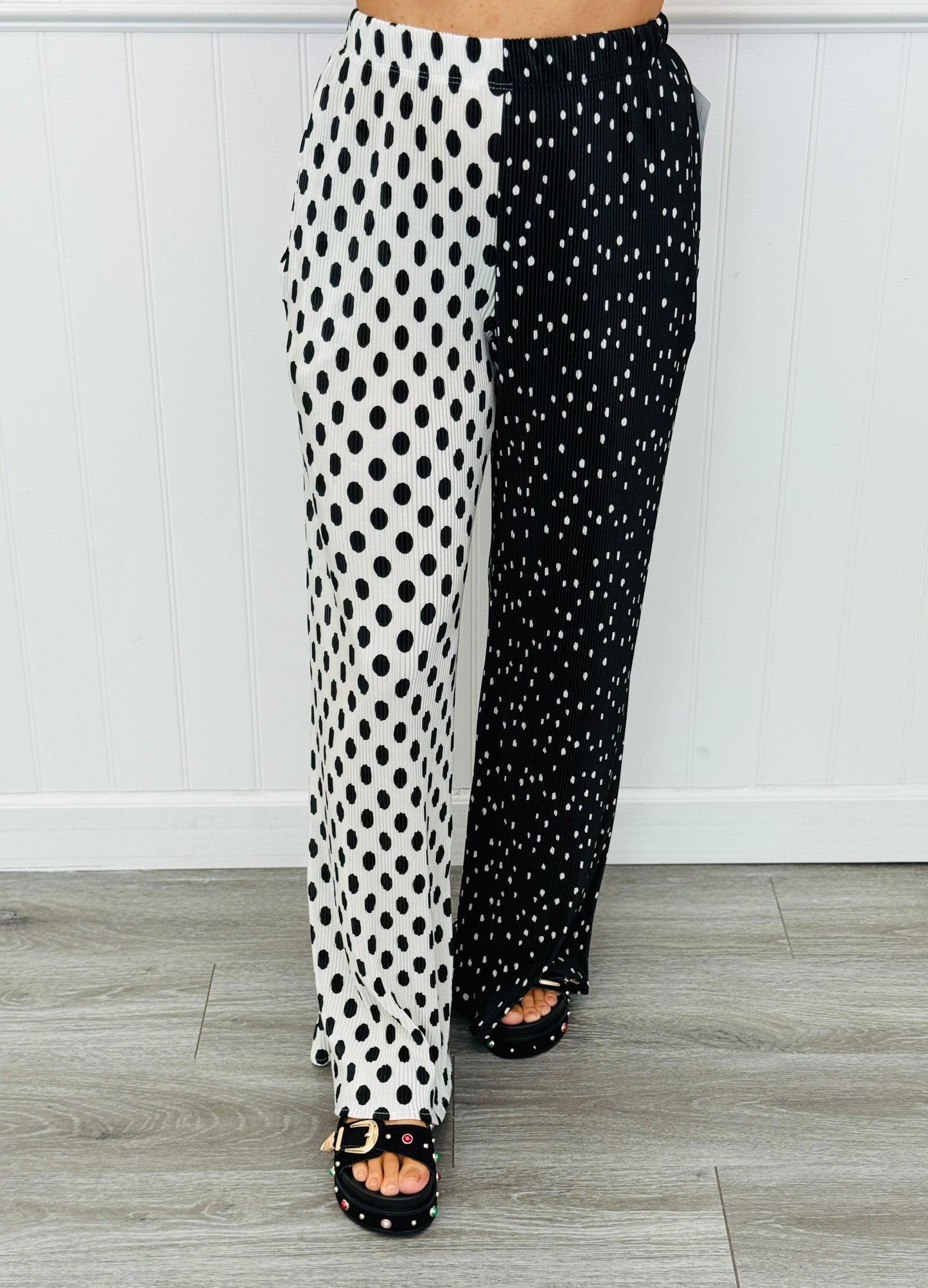 Mixed Polka Dot Pants (Reg. and Plus)