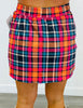 Patterned In Plaid Everyday Skort (Reg. and Plus)