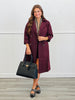 Belted Lapel Collar Trench Coat (Reg & Plus)-3 Colors