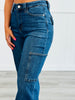 Judy Blue Carry It All Wide Leg Cargo Jeans (Reg. and Plus)