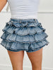 Ruffled Denim Delight Mini Skort (Reg.)