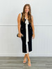Black Sleeveless Bow Midi Dress (Reg)