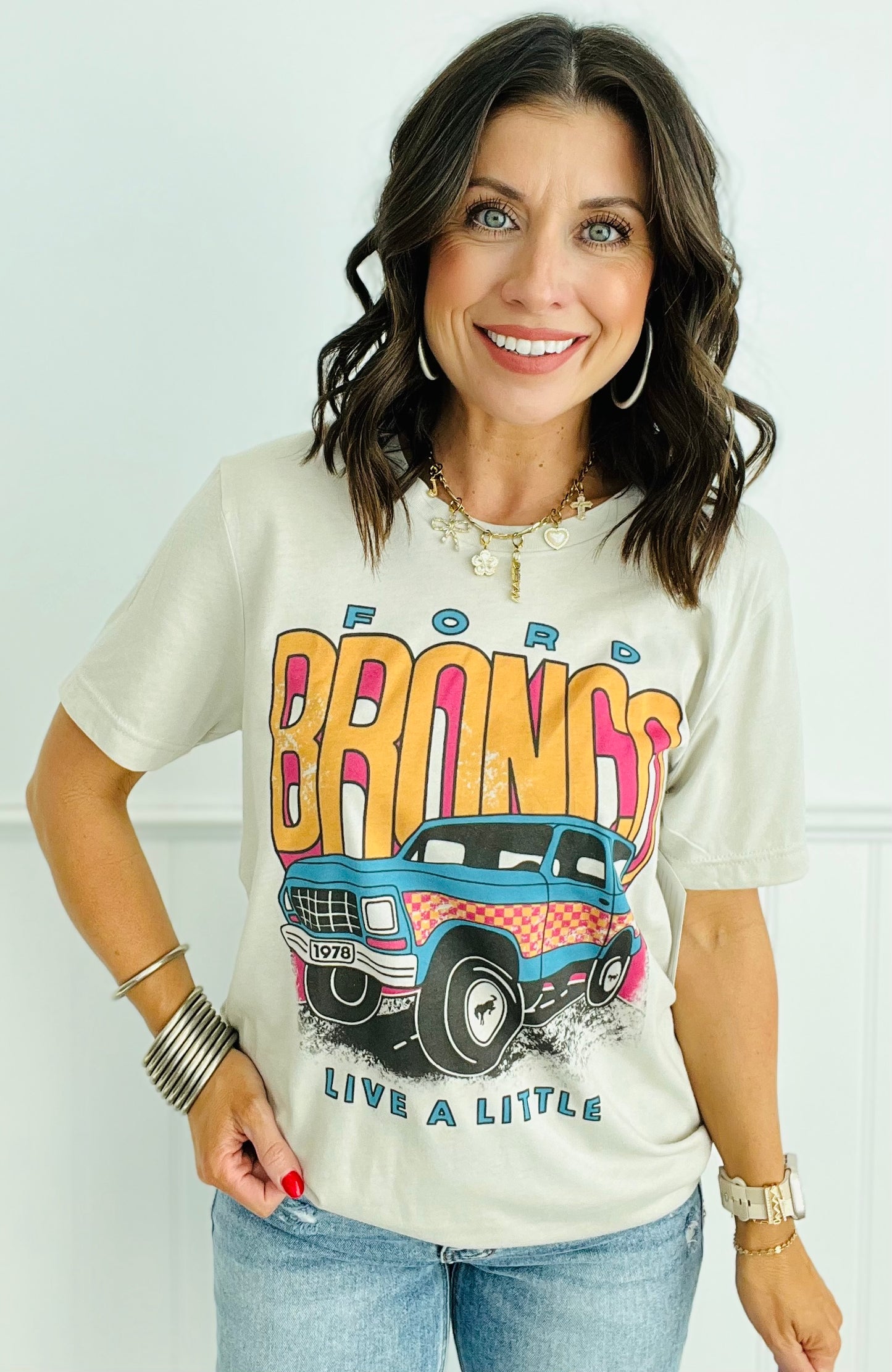 Live A Little Vintage Bronco Tee (Reg. and Plus)