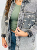 Camo Denim Button Down Shacket (Reg.)