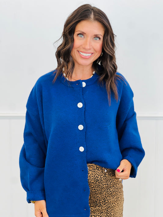 Royal SueAnn Button Up Cardigan (Reg.)