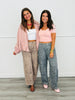 Washed Bambi Print Barrel Pants (Reg.) - 2 Colors