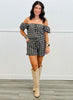 Black Plaid Top & Short Set (Reg & Plus)