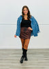 Chocolate Zebra Skort (Reg. and Plus)
