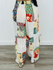 POL Ivory Multi Mixed Patchwork Pants (Reg.)