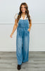 Washed Denim Bib Pocket Overalls (Reg & Plus)
