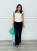 Boat Neck Sleeveless Polka Dot Top (Reg.)-2 Colors
