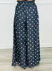 Denim Polka Dot Pintuck Pants (Reg & Plus)