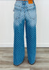 Medium Denim Polka Dot Jeans (Reg.)
