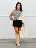 Snake Print Open One Shoulder Top (Reg.)