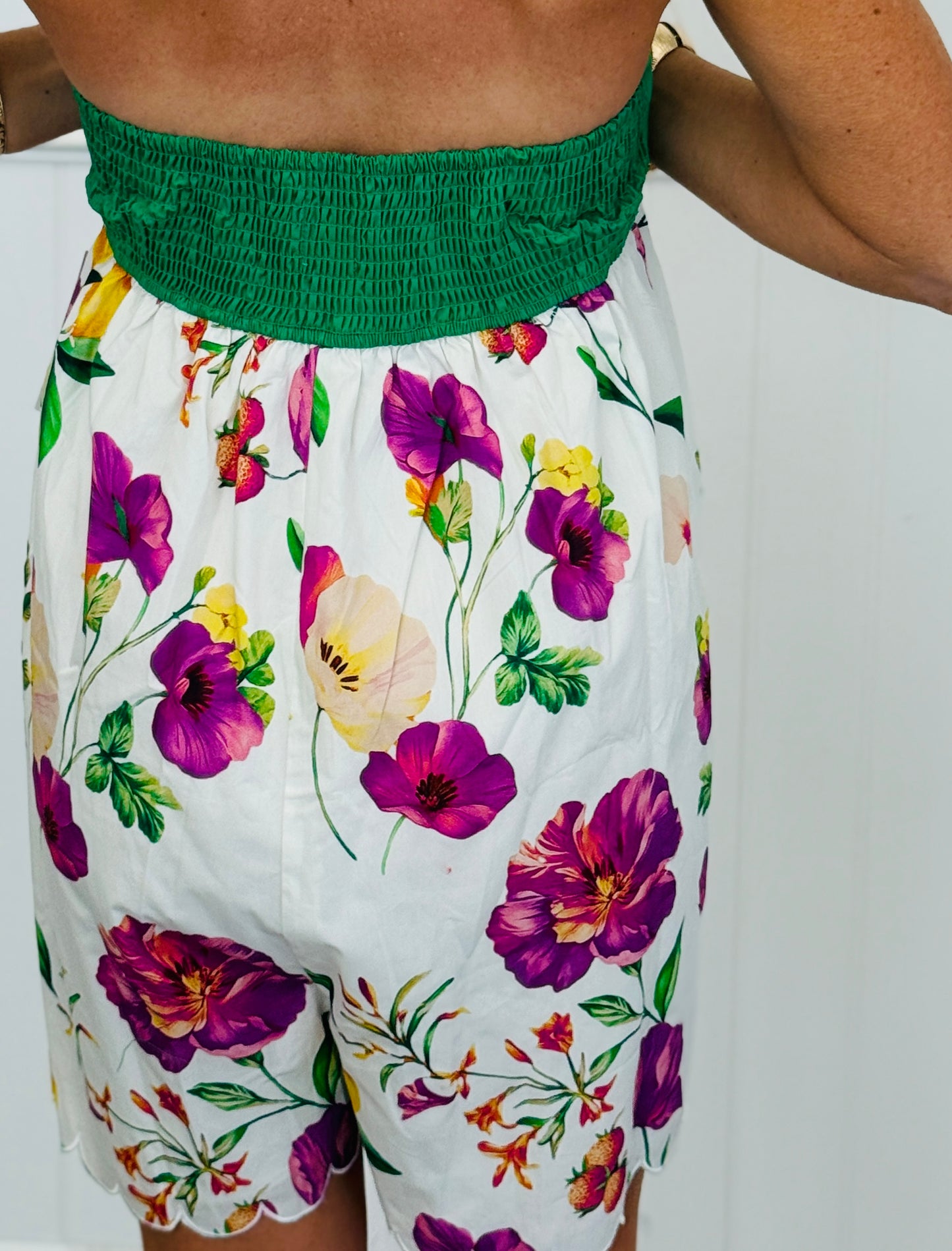 Petal Bloom Floral Romper (Reg.)