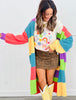 POL Color Block Longline Sweater Cardigan (Reg.)