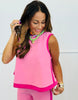 Contrast Trim Sleeveless Top (Reg.) - 2 Colors