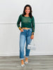 Green Rhinestone Mesh Top (Reg. and Plus)