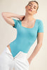 No Bra Needed Short Sleeve Bodysuit (Reg. and Plus) - 8 Colors