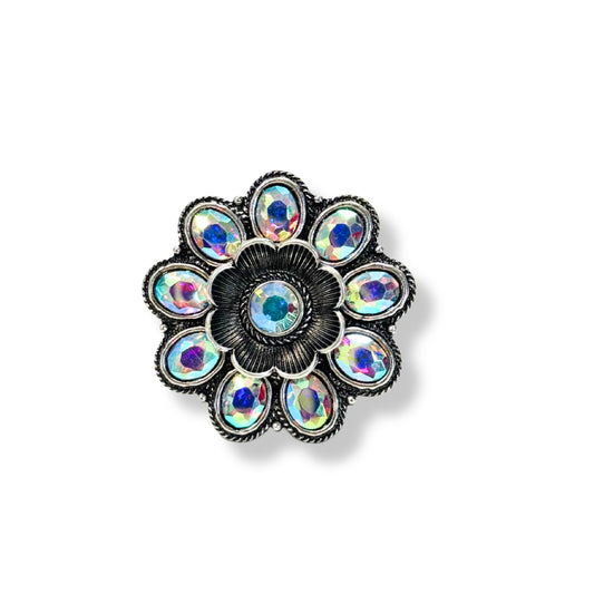 AB Crystal Blossom Ring